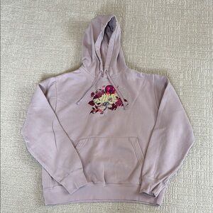 Nike Men’s Mauve Sweatshirt with Floral Detail Hoodie